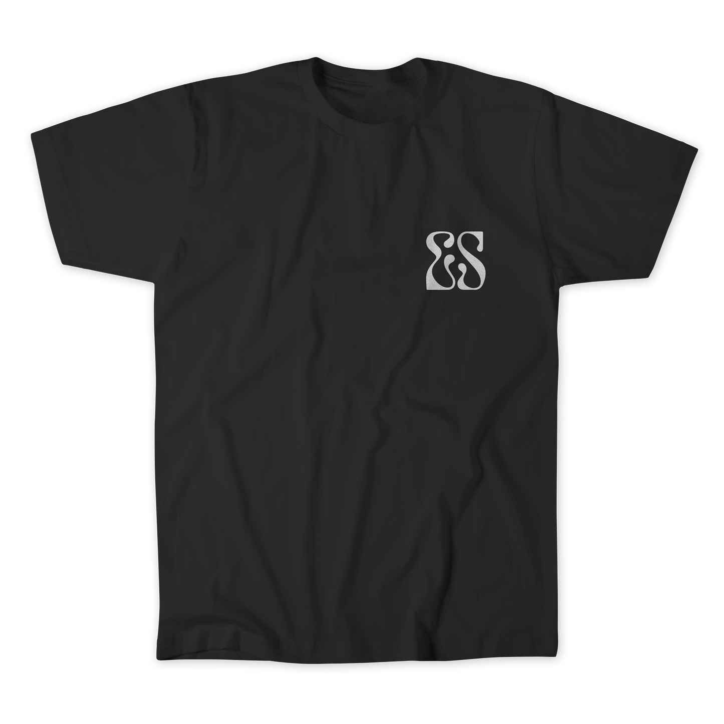 T-SHIRT MANCHES COURTES "ES" - NOIR