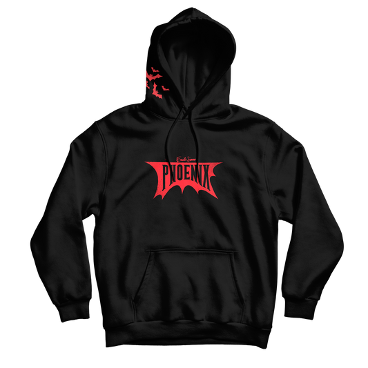 SWEAT CAPUCHE  "PHOENIX" - NOIR