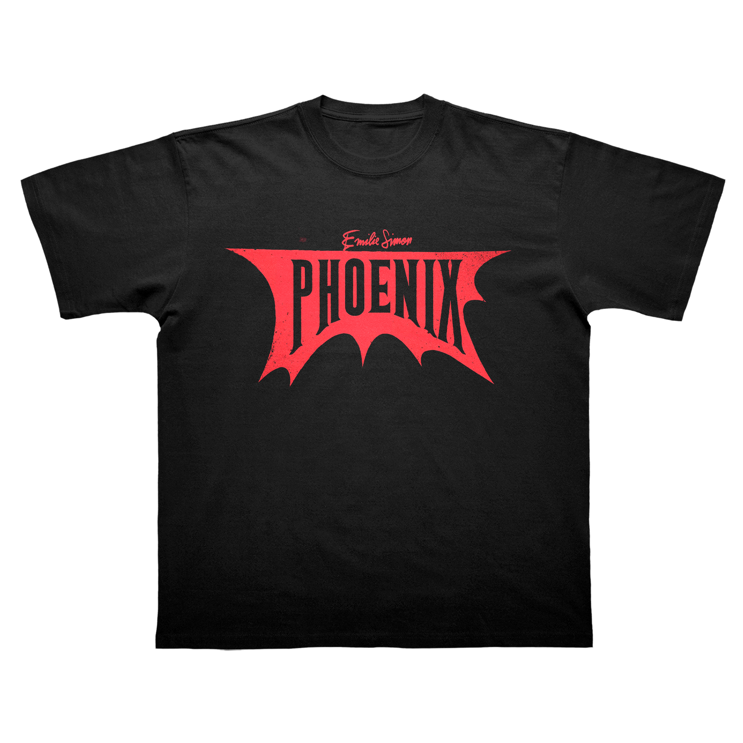 T-SHIRT MANCHES COURTES "PHOENIX" - NOIR