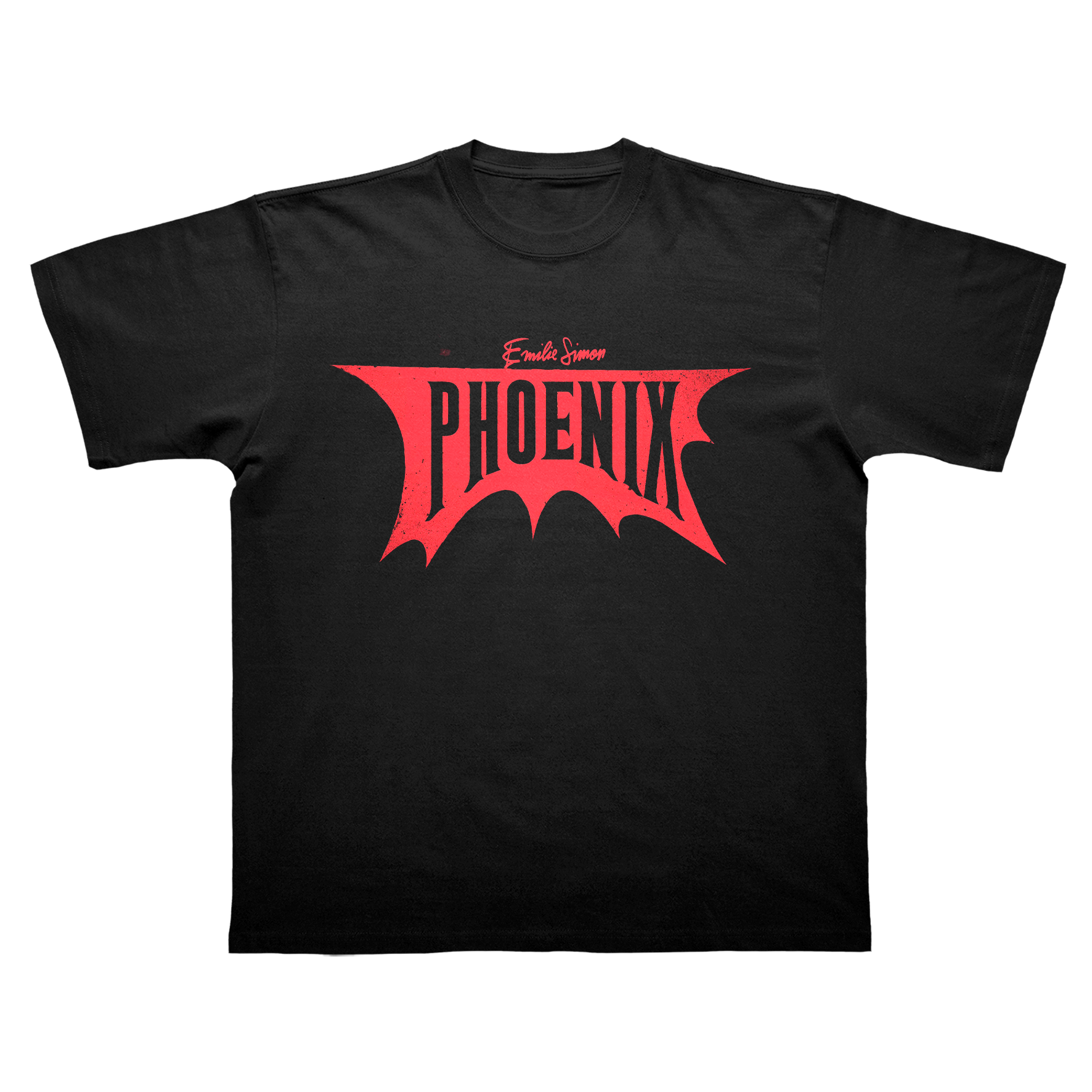 T-SHIRT MANCHES COURTES "PHOENIX" - NOIR