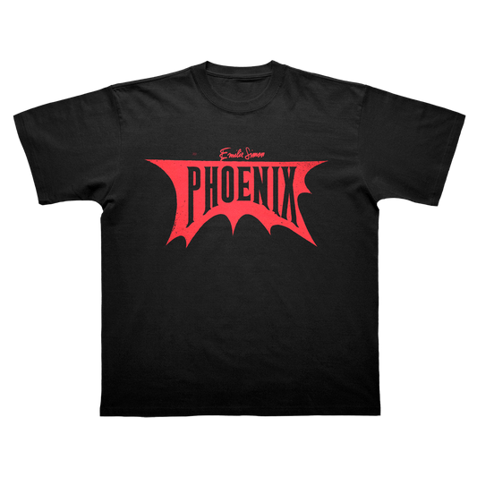 T-SHIRT MANCHES COURTES "PHOENIX" - NOIR